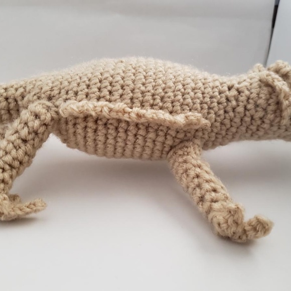 Hand Made Bearded Dragon Amigurumi - Picture 5 of 6